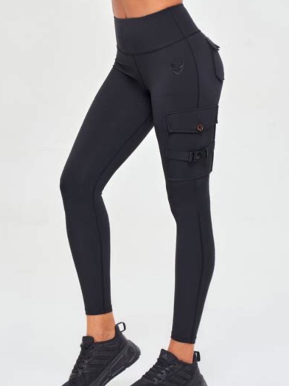Firm Ab Cargo Leggings, ruched booty and side pocket with buckle XS
